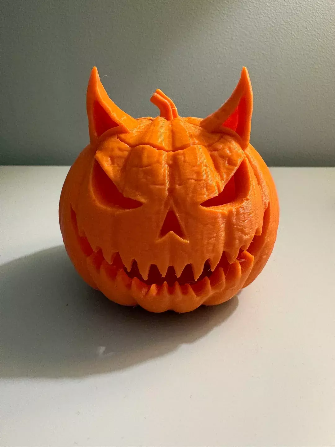 Devil Jack O  Lantern STL 3D print model_3