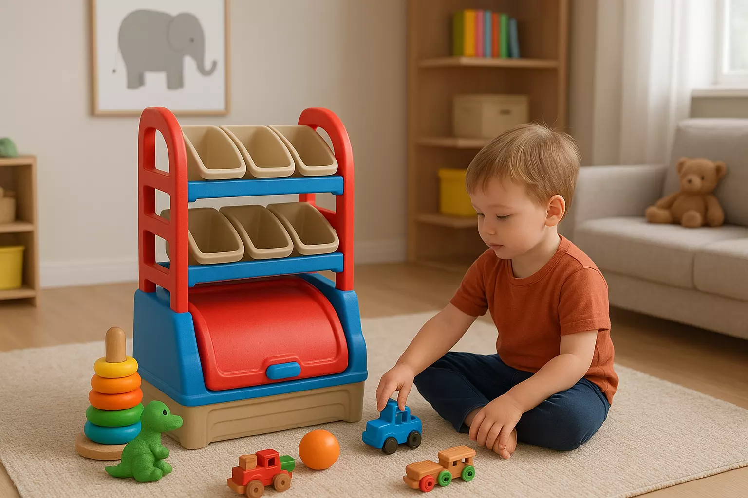 Plastic Toys Toy Organizer 3D model_0