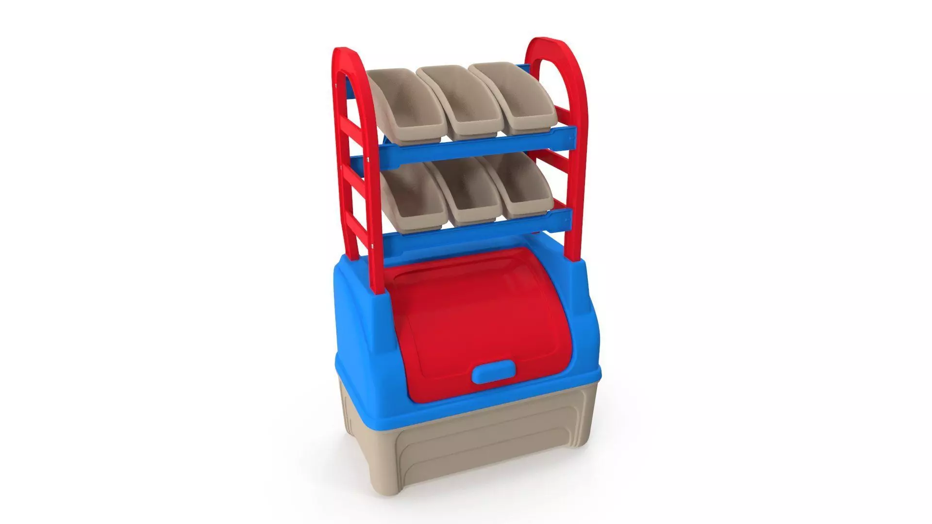 Plastic Toys Toy Organizer 3D model_1
