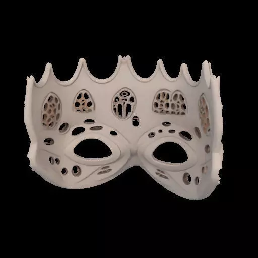 Gaudi Gothic Face Cover mask 3D print model_7