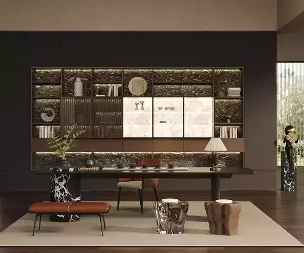 Light luxury tea room