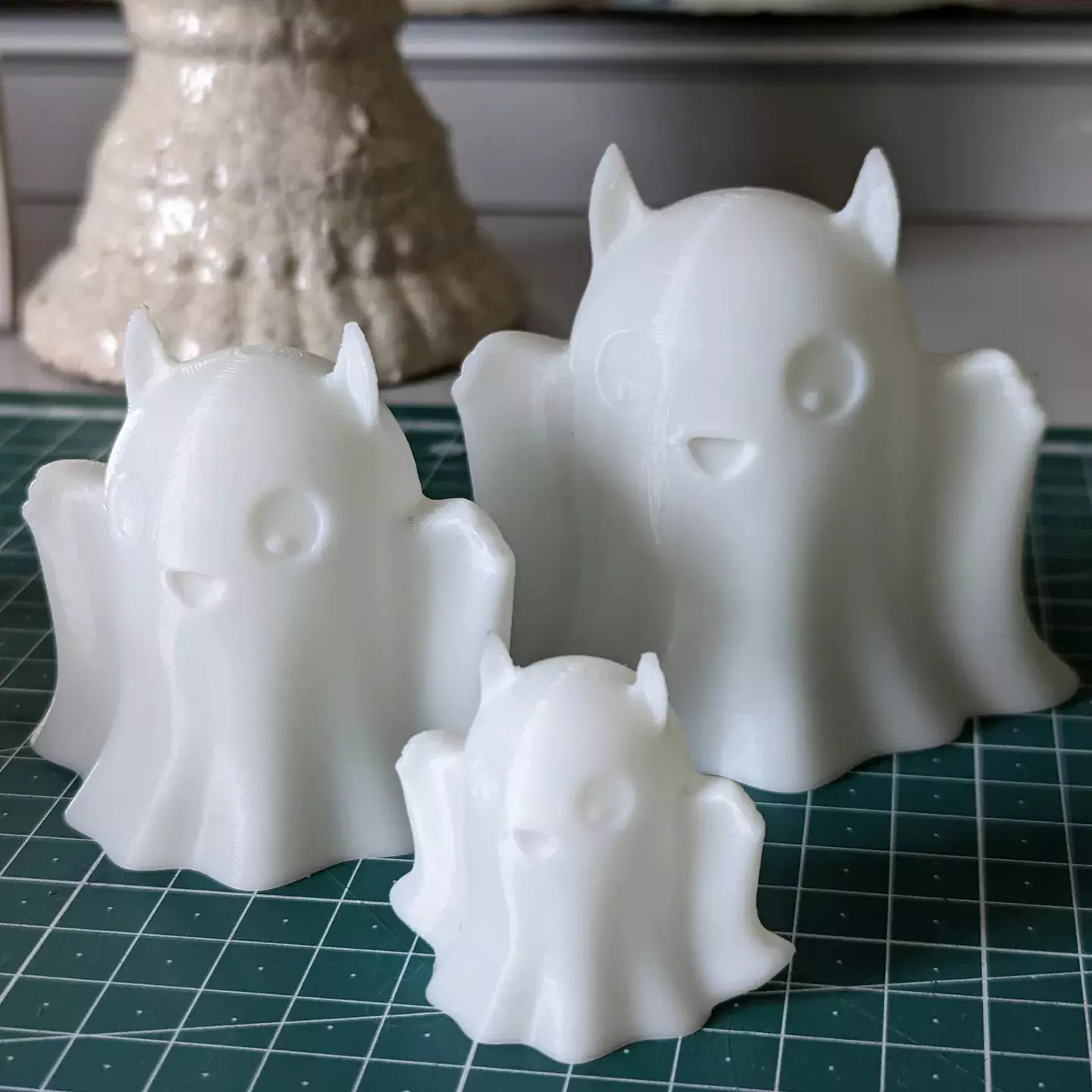 Devil Ghost Family STL  3D print model_1