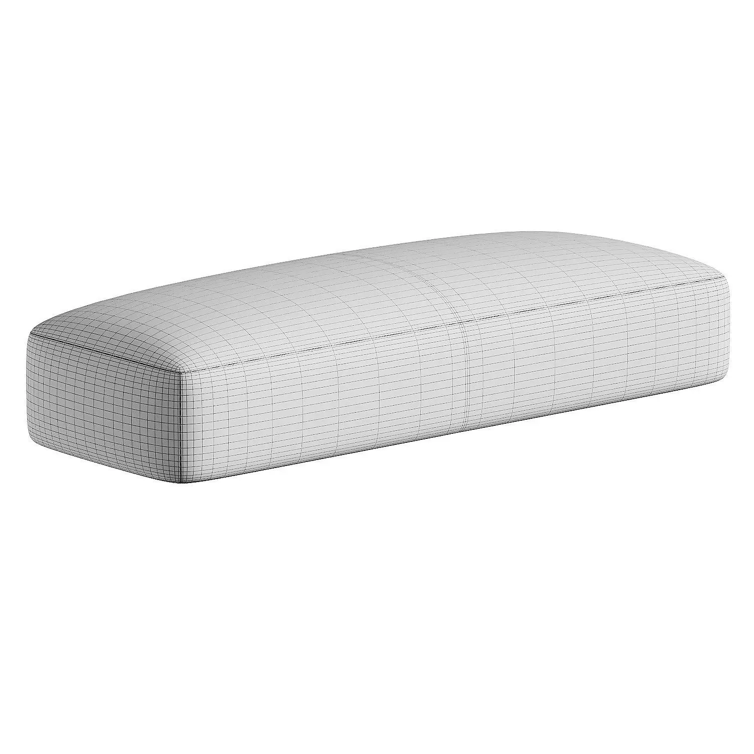 pouf leather 3D model_4