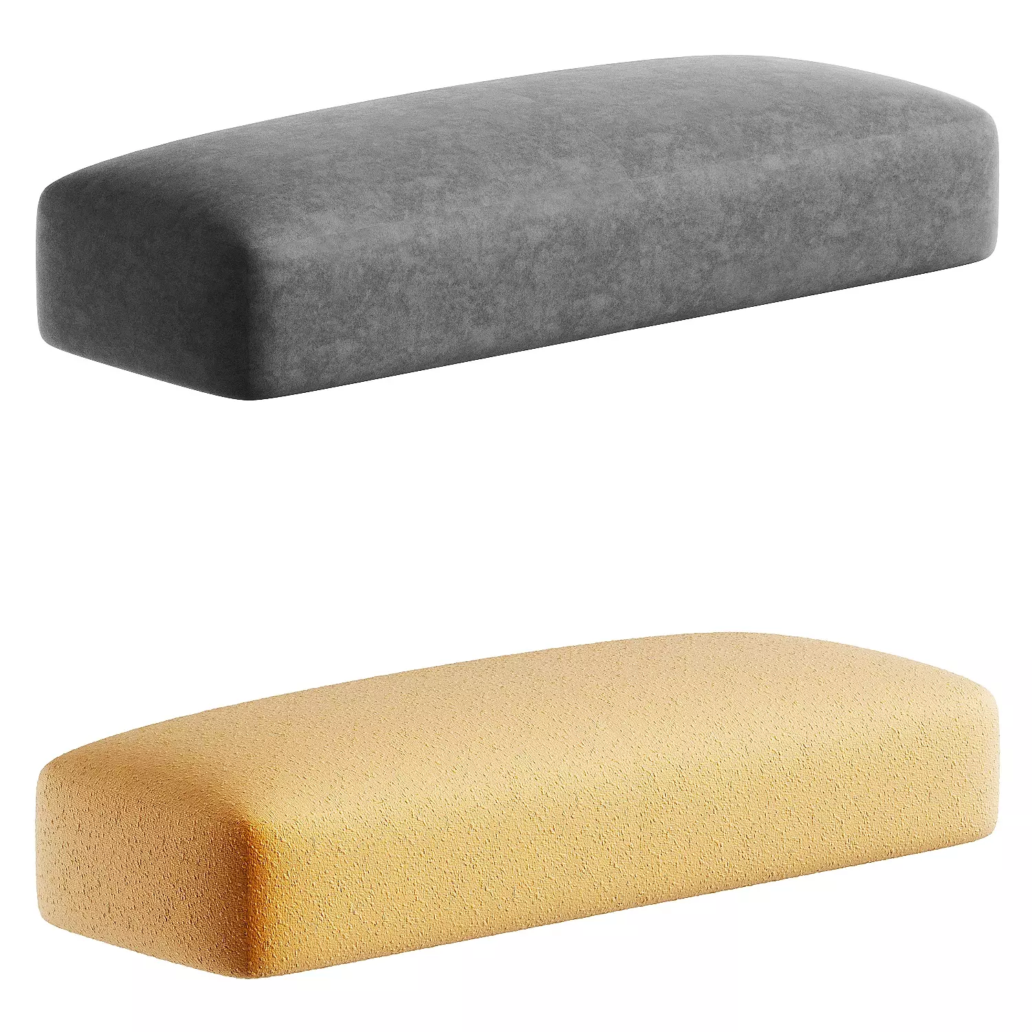 pouf leather 3D model_0