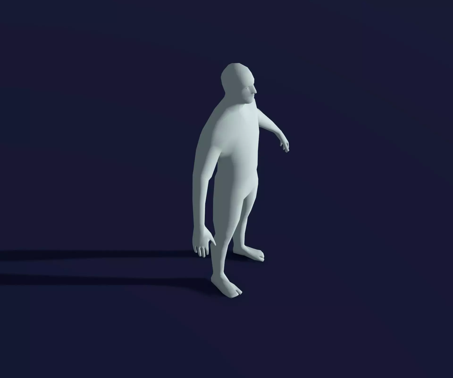 Animated Male Female Body Base Mesh 1K with 76 Sound Effects Low-poly 3D model_26