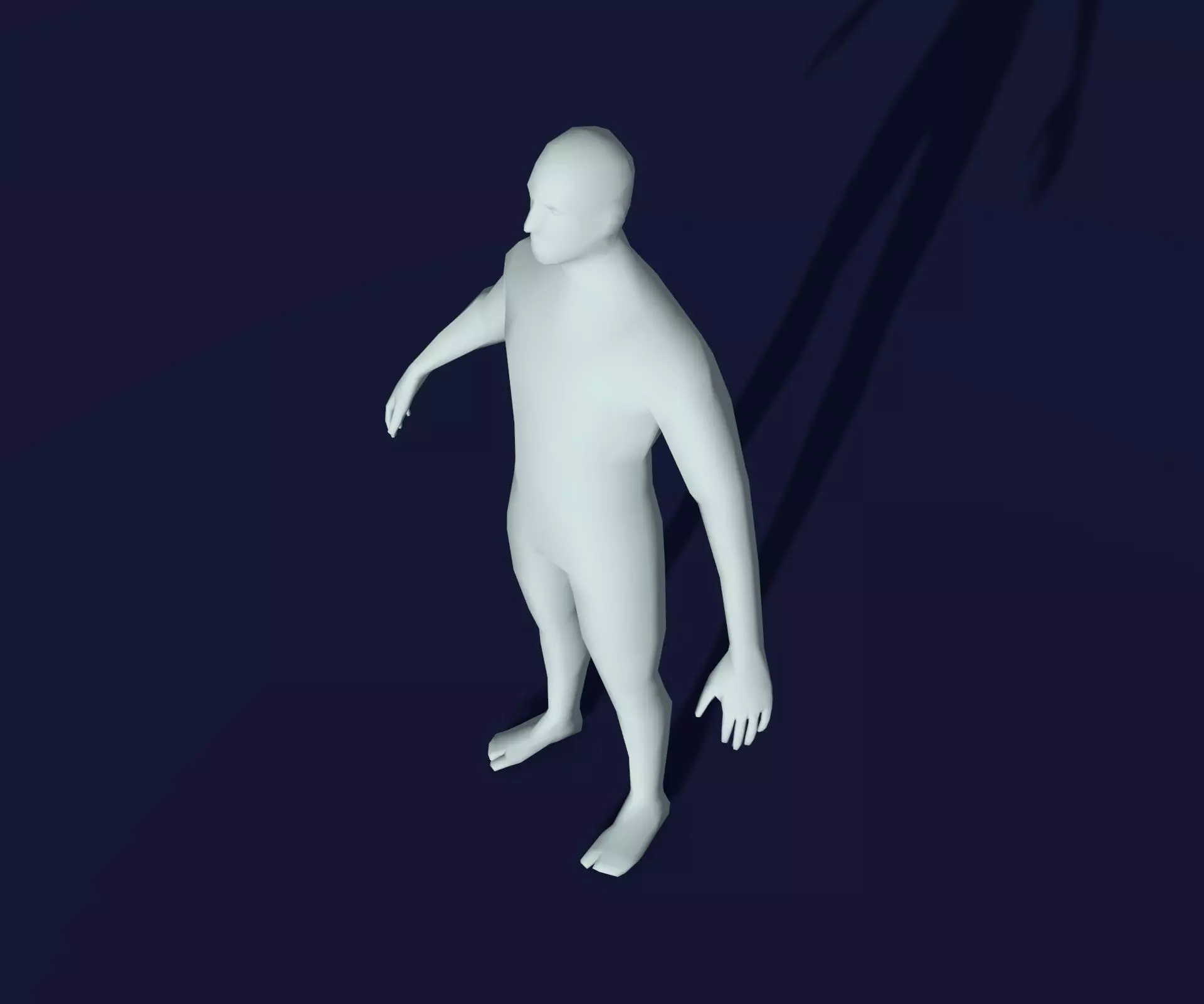 Animated Male Female Body Base Mesh 1K with 76 Sound Effects Low-poly 3D model_31