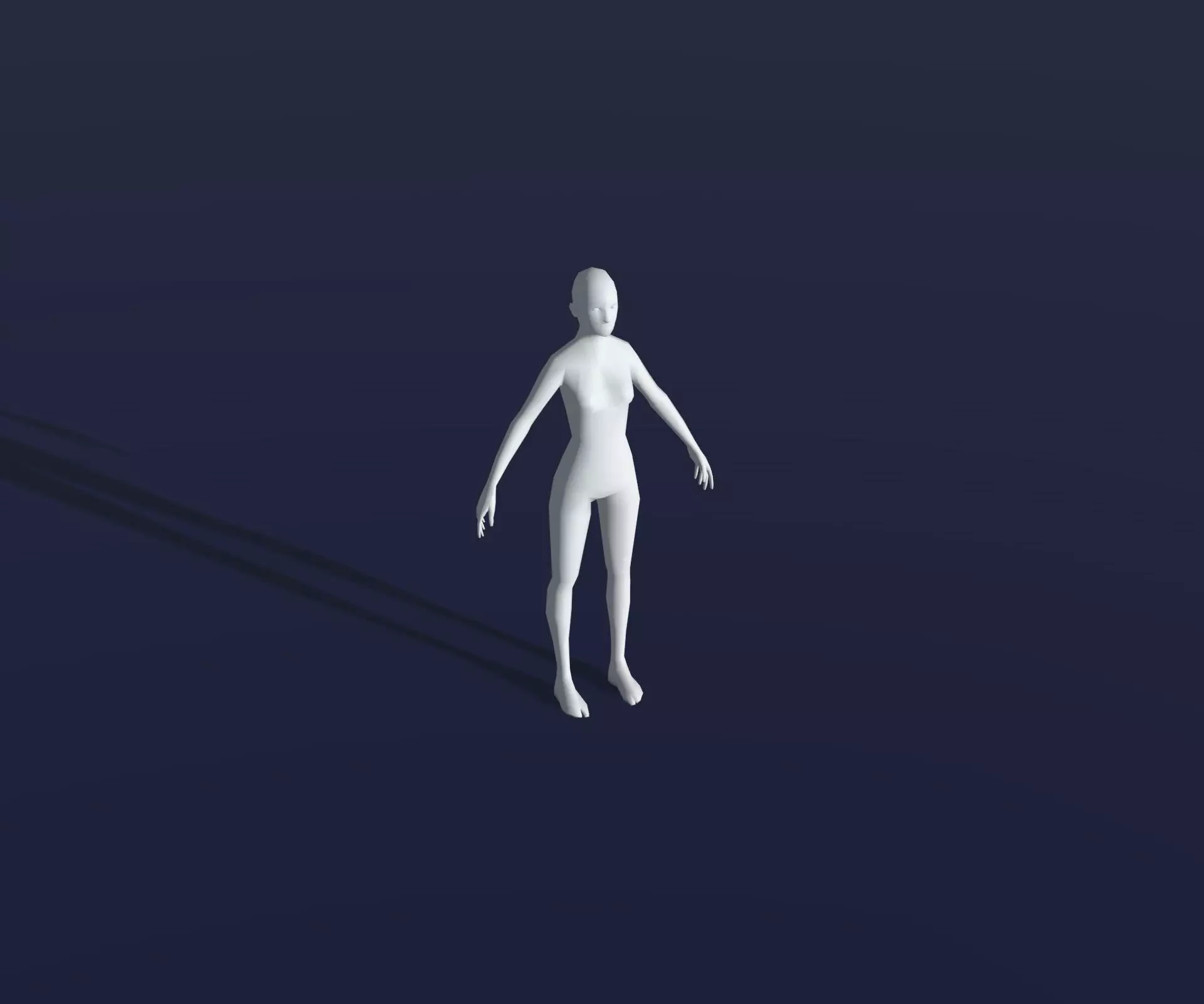 Animated Male Female Body Base Mesh 1K with 76 Sound Effects Low-poly 3D model_14