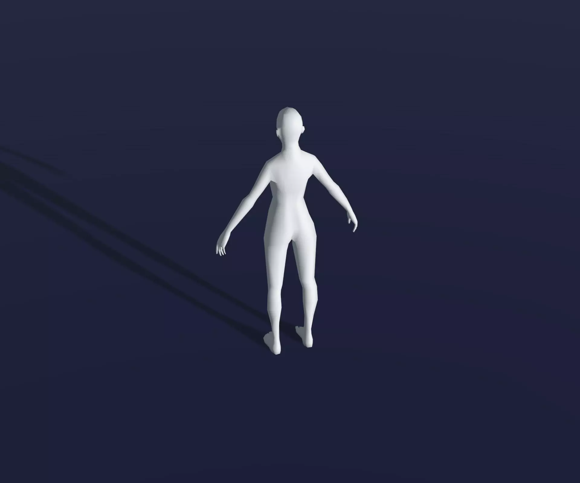 Animated Male Female Body Base Mesh 1K with 76 Sound Effects Low-poly 3D model_13