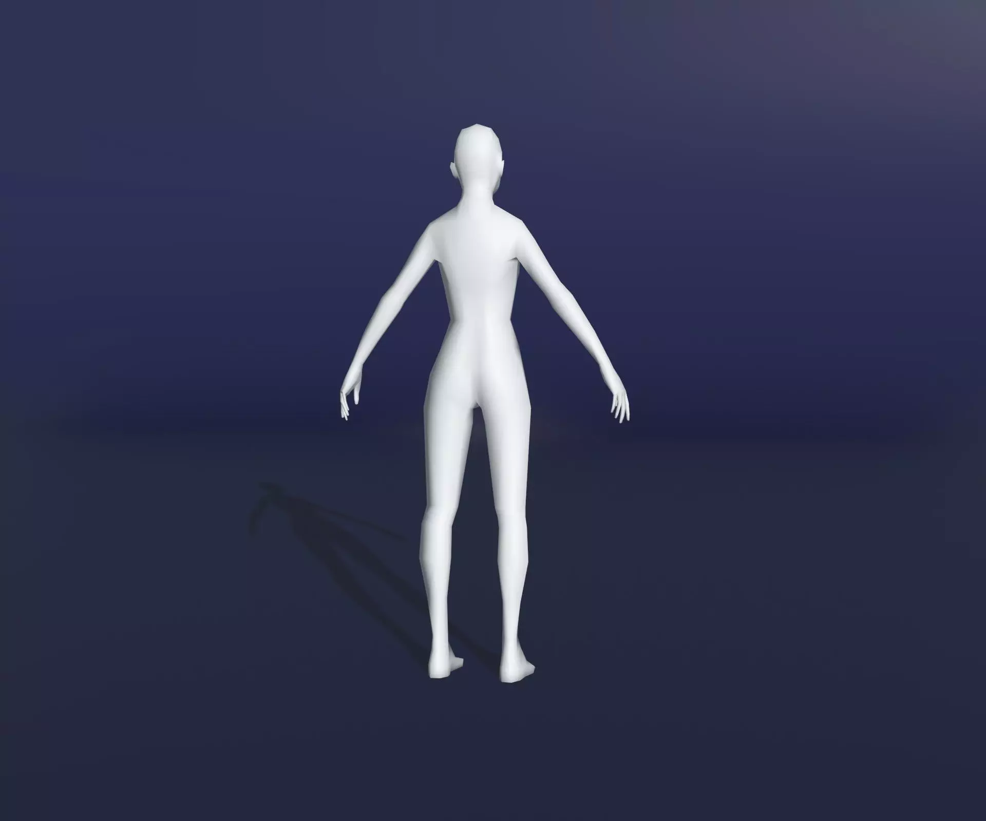 Animated Male Female Body Base Mesh 1K with 76 Sound Effects Low-poly 3D model_12