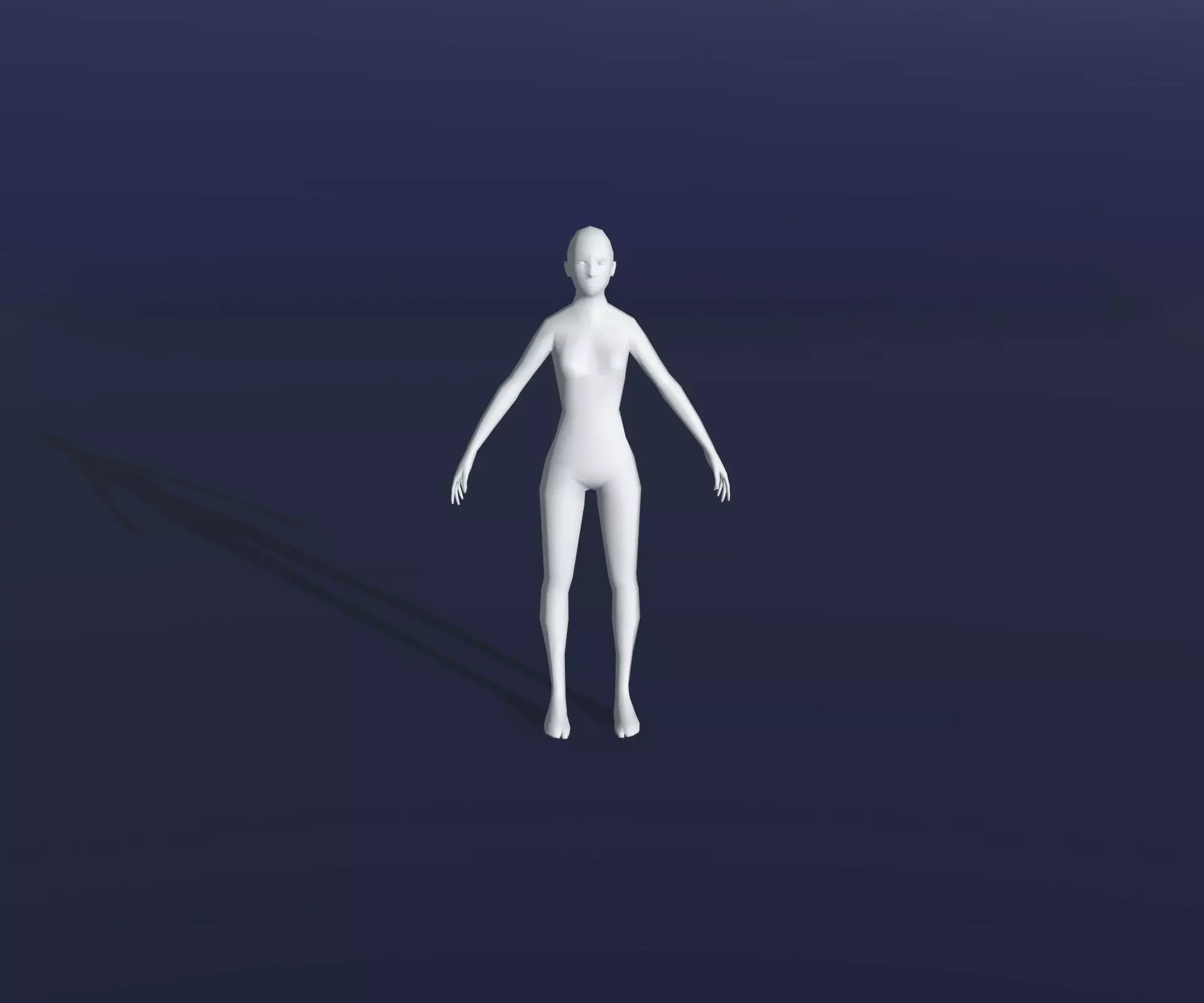 Animated Male Female Body Base Mesh 1K with 76 Sound Effects Low-poly 3D model_5