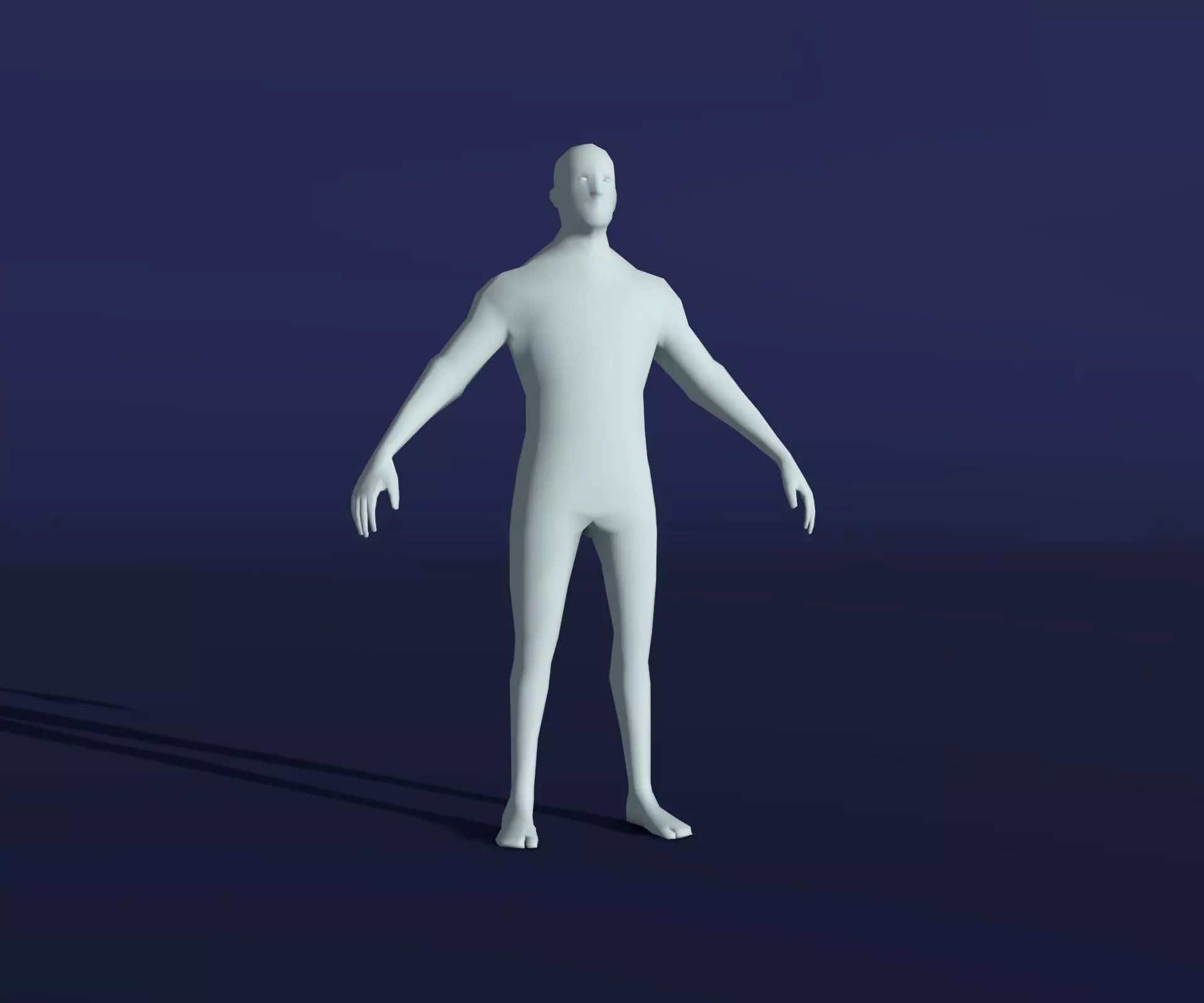 Animated Male Female Body Base Mesh 1K with 76 Sound Effects Low-poly 3D model_33