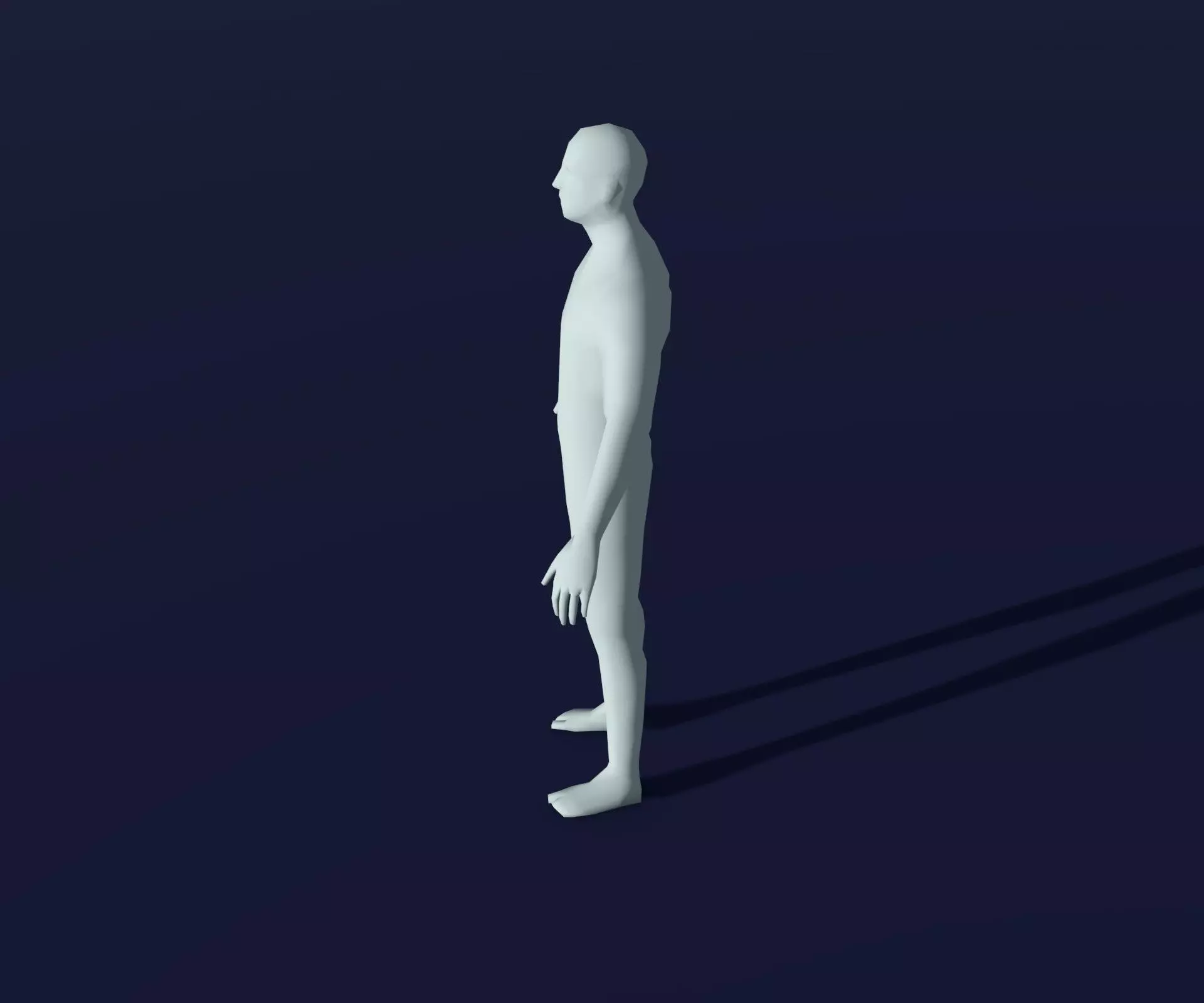 Animated Male Female Body Base Mesh 1K with 76 Sound Effects Low-poly 3D model_38