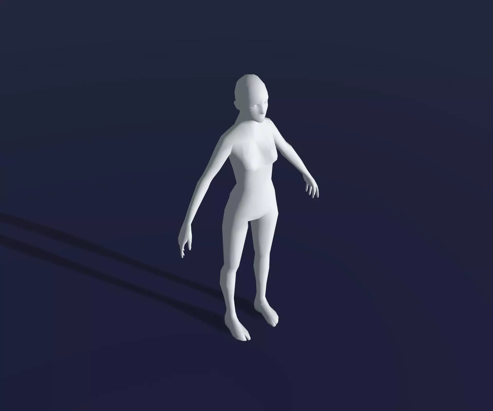 Animated Male Female Body Base Mesh 1K with 76 Sound Effects Low-poly 3D model_6