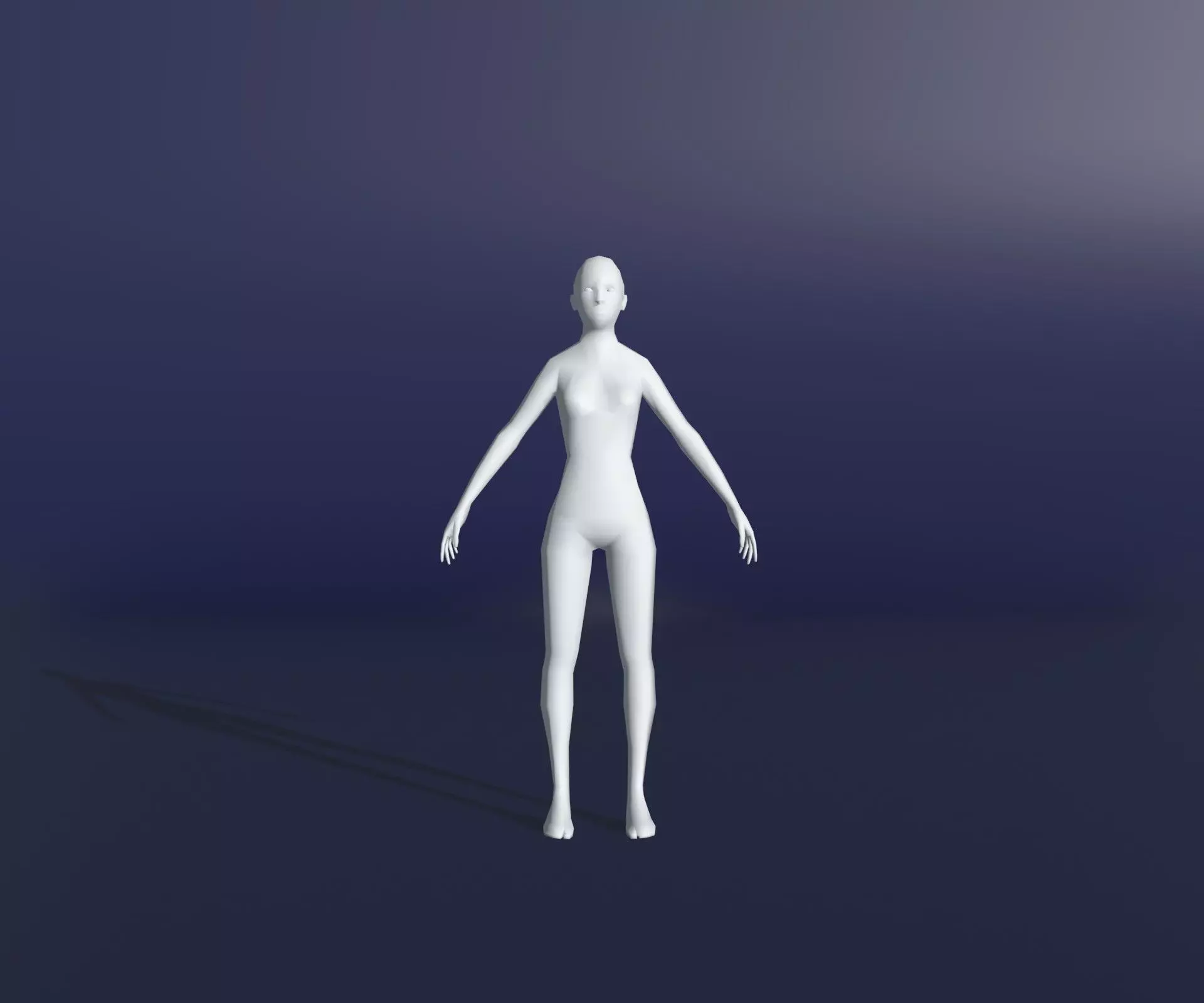 Animated Male Female Body Base Mesh 1K with 76 Sound Effects Low-poly 3D model_8