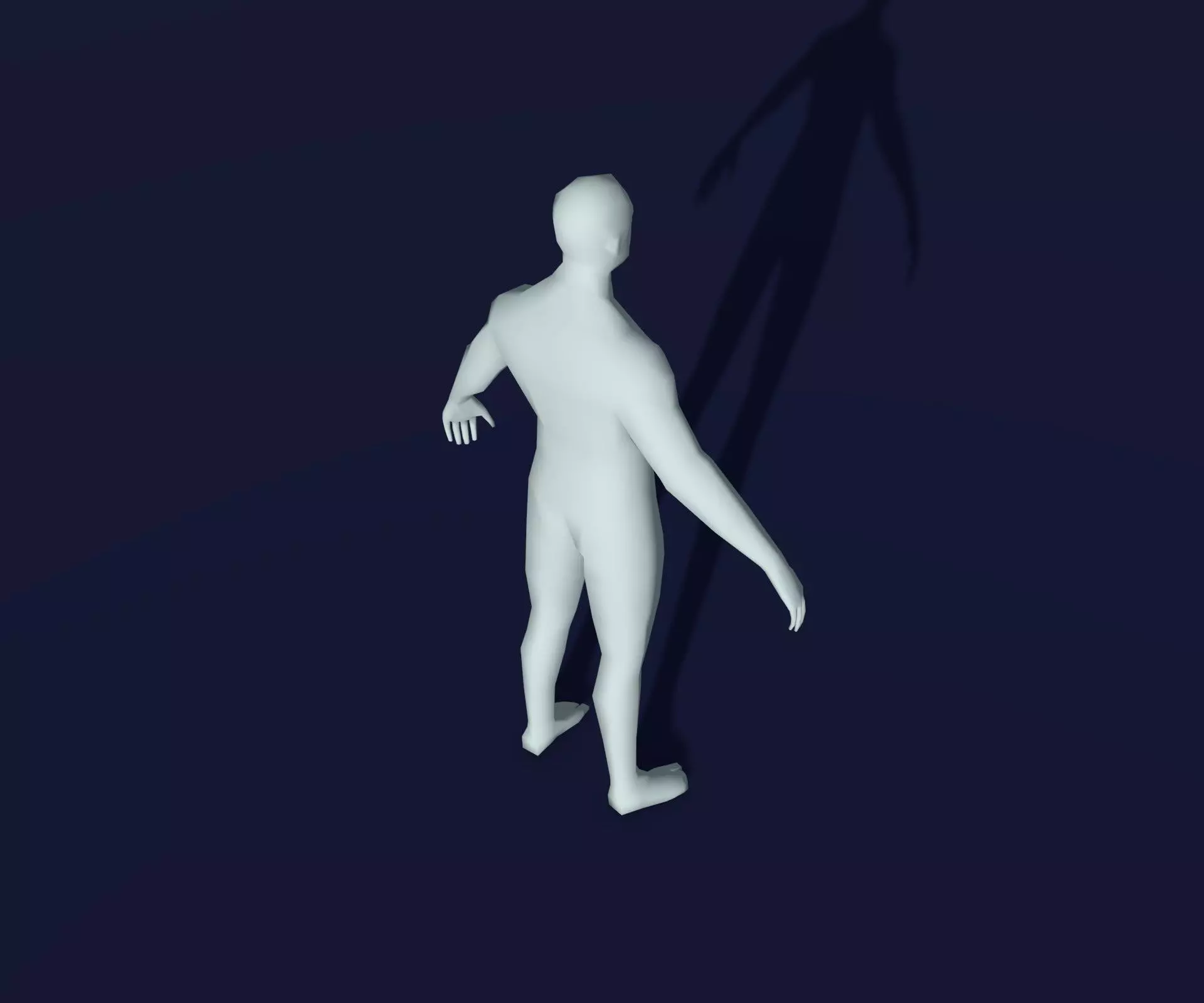 Animated Male Female Body Base Mesh 1K with 76 Sound Effects Low-poly 3D model_29