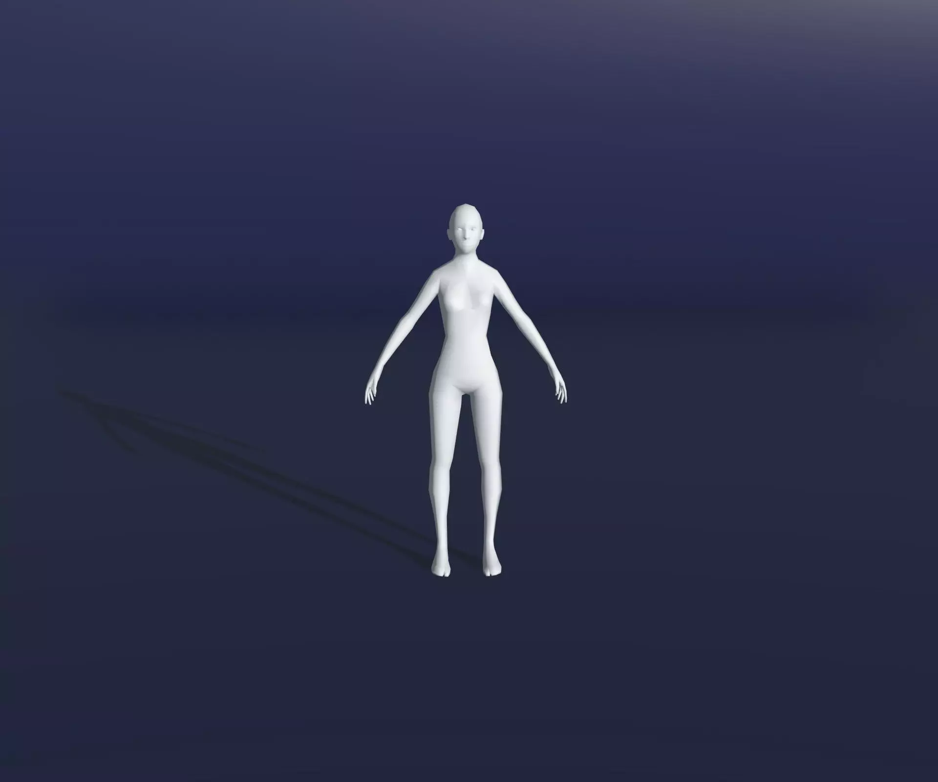 Animated Male Female Body Base Mesh 1K with 76 Sound Effects Low-poly 3D model_20