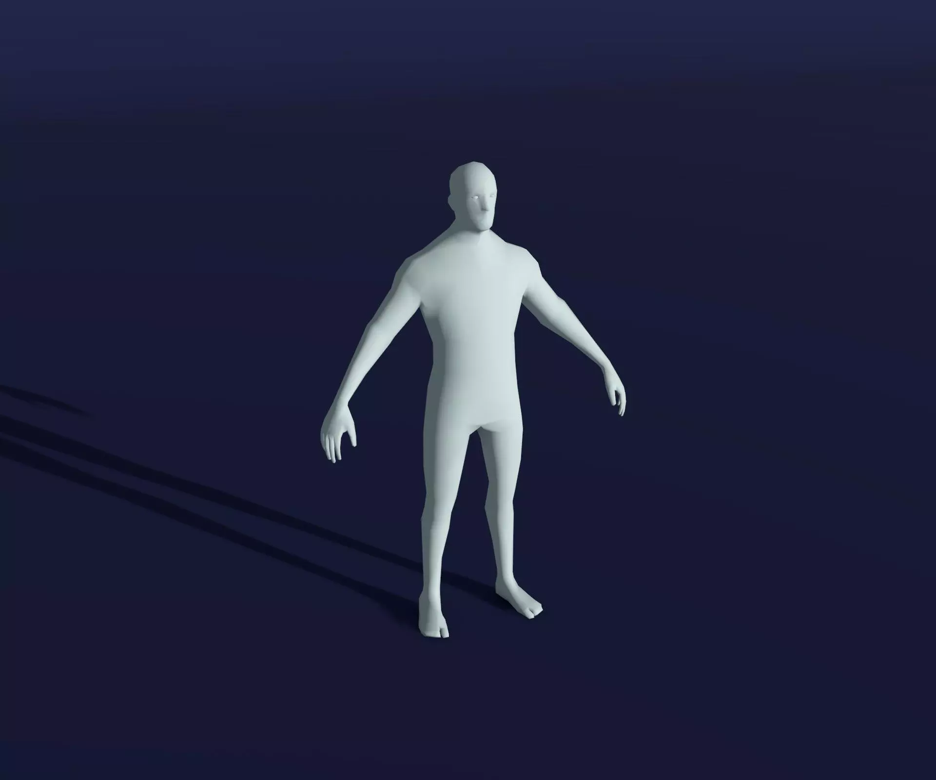 Animated Male Female Body Base Mesh 1K with 76 Sound Effects Low-poly 3D model_23