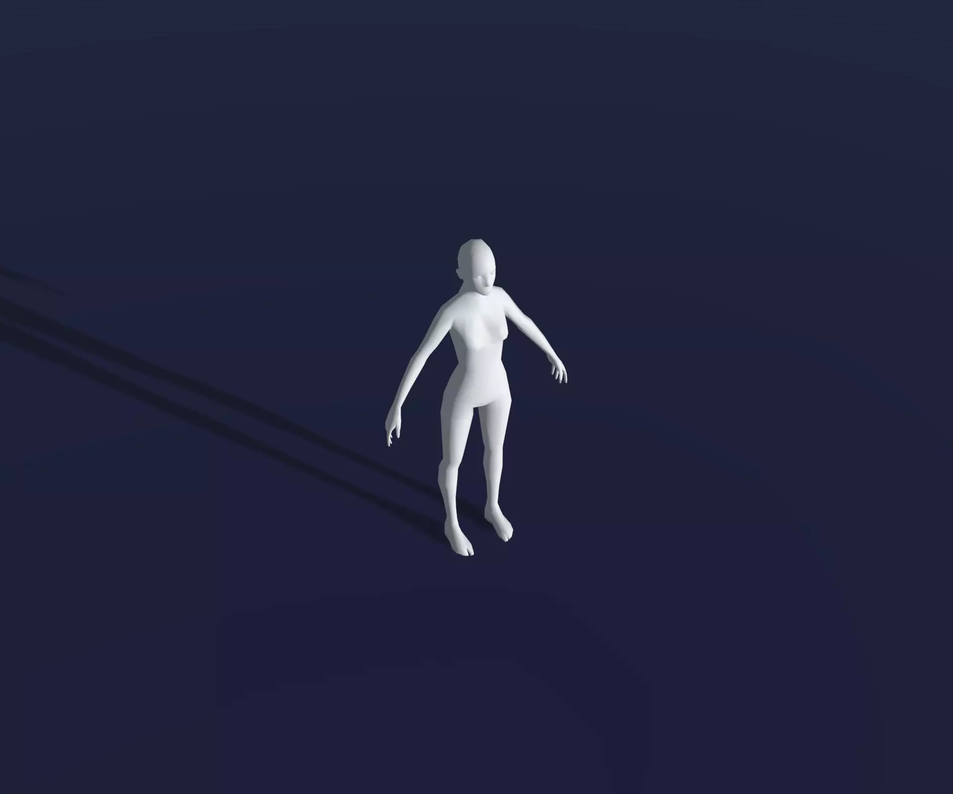 Animated Male Female Body Base Mesh 1K with 76 Sound Effects Low-poly 3D model_18