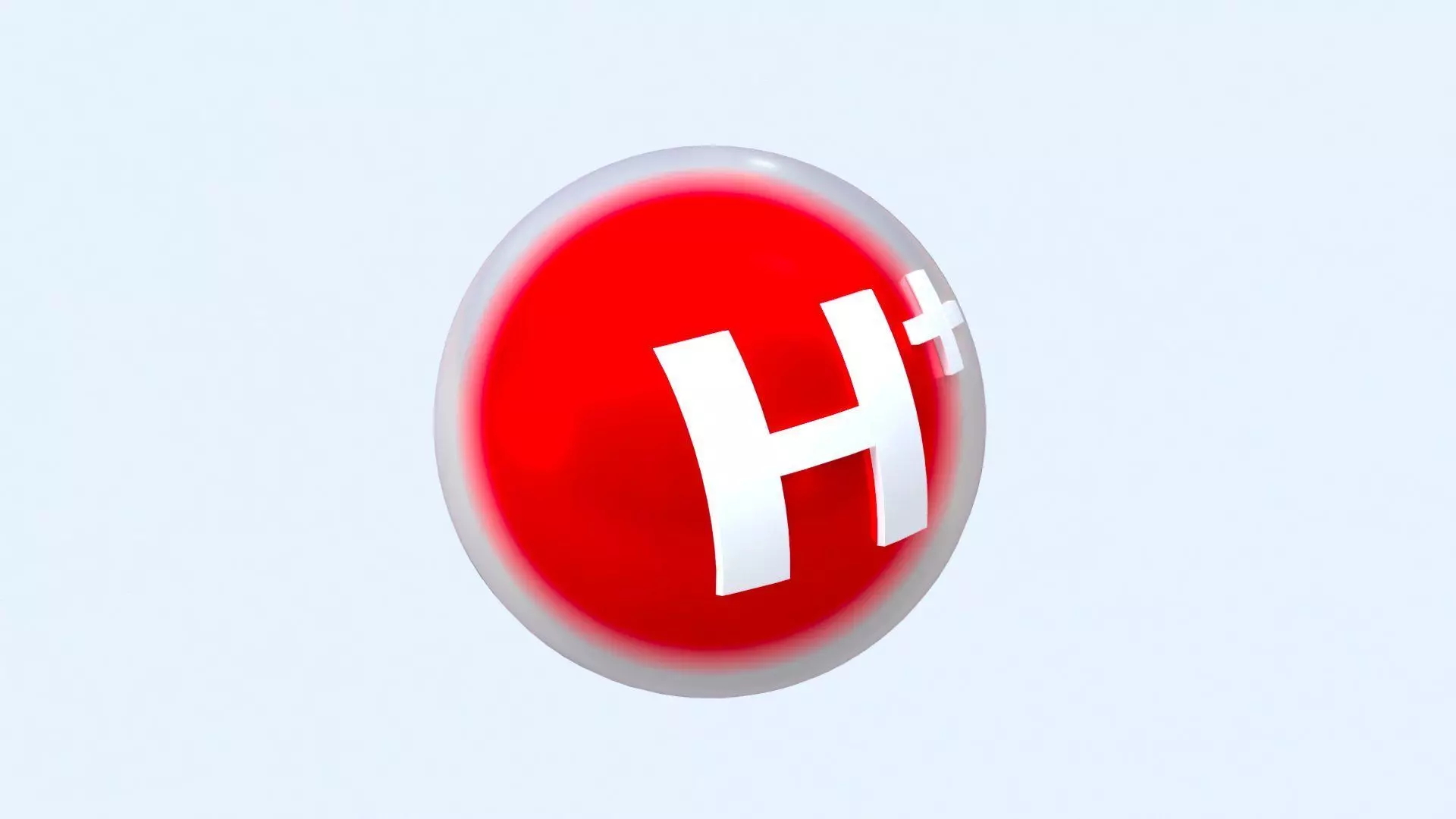 Hydrogen Proton Ion Low-poly 3D model_7