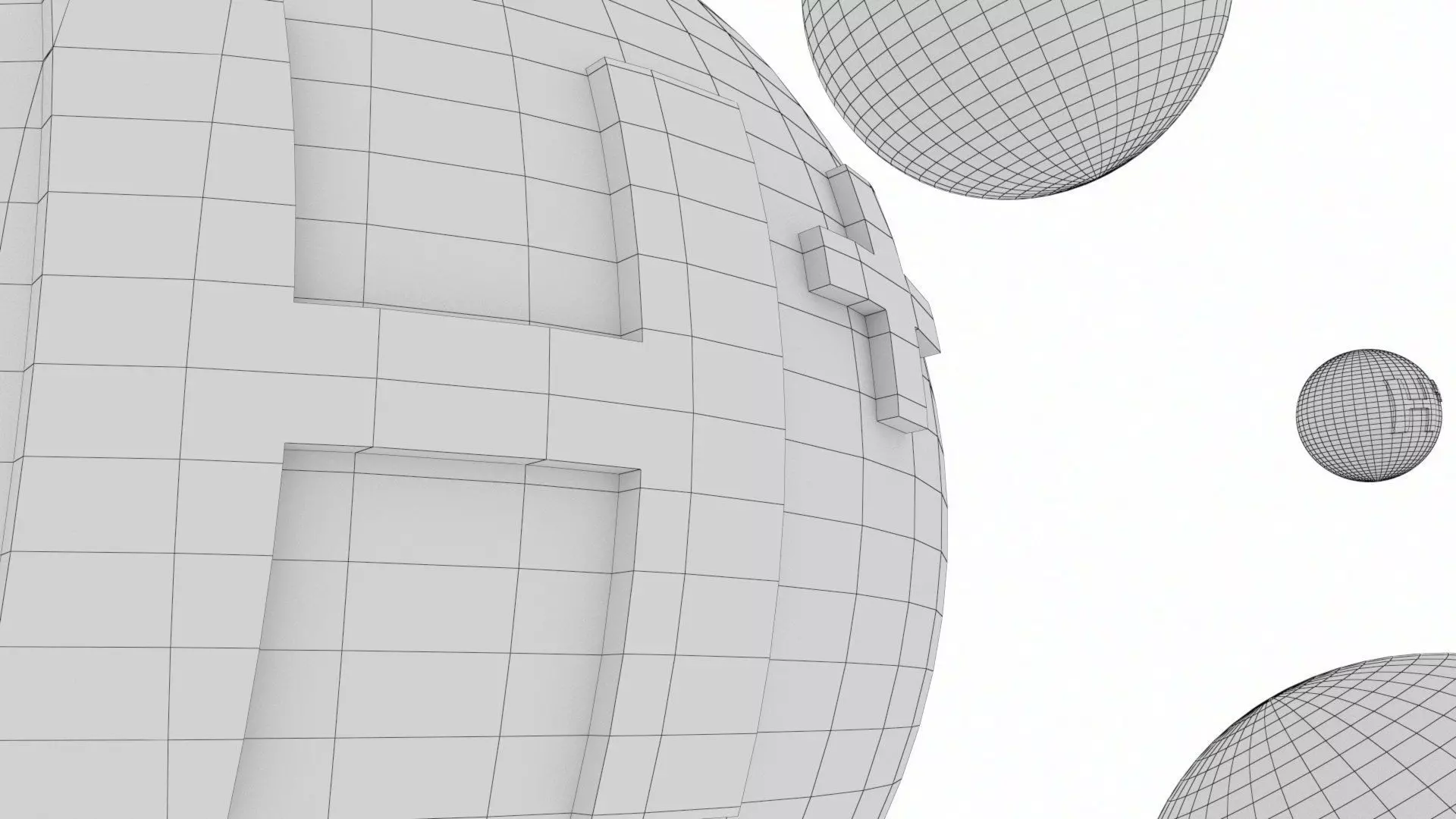 Hydrogen Proton Ion Low-poly 3D model_20