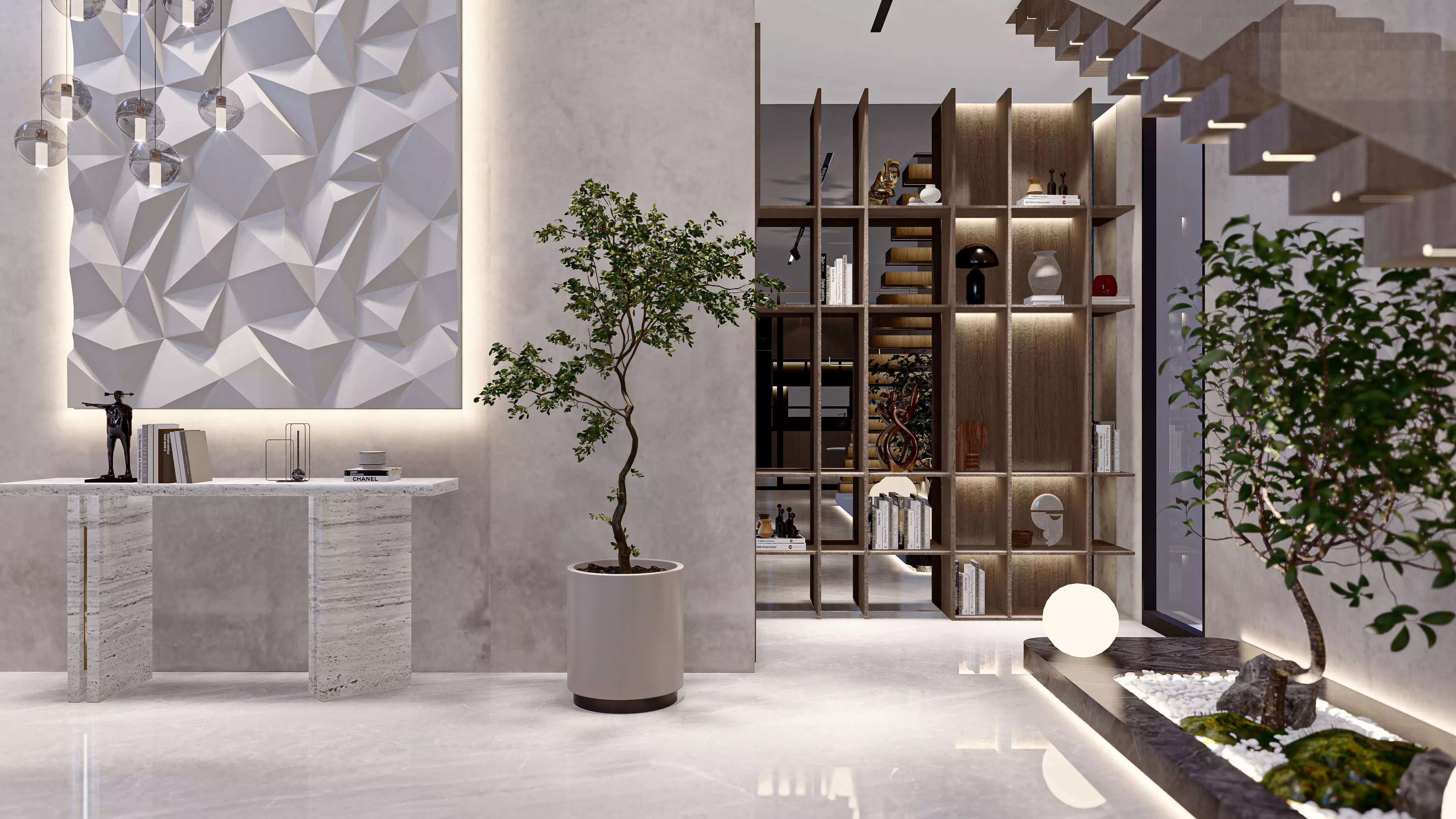  Living Room kitchen  Sketch up File  3D model_5