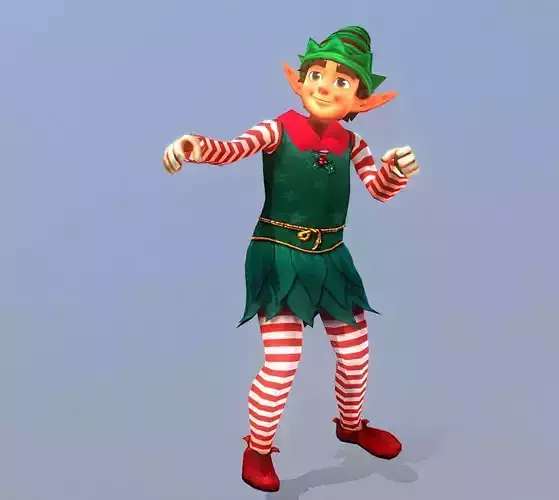 Santas Elder ELF Fbx Png