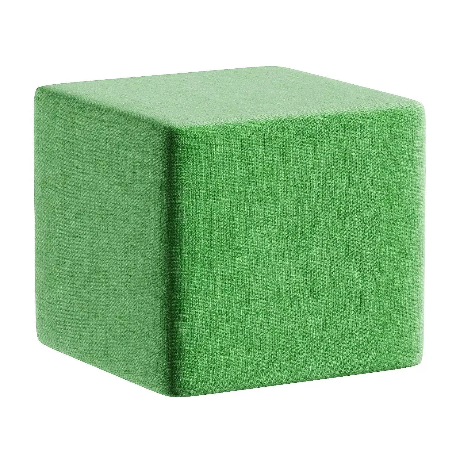 pouf white 3D model_4
