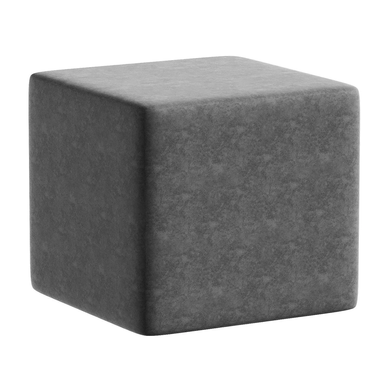 pouf white 3D model_1