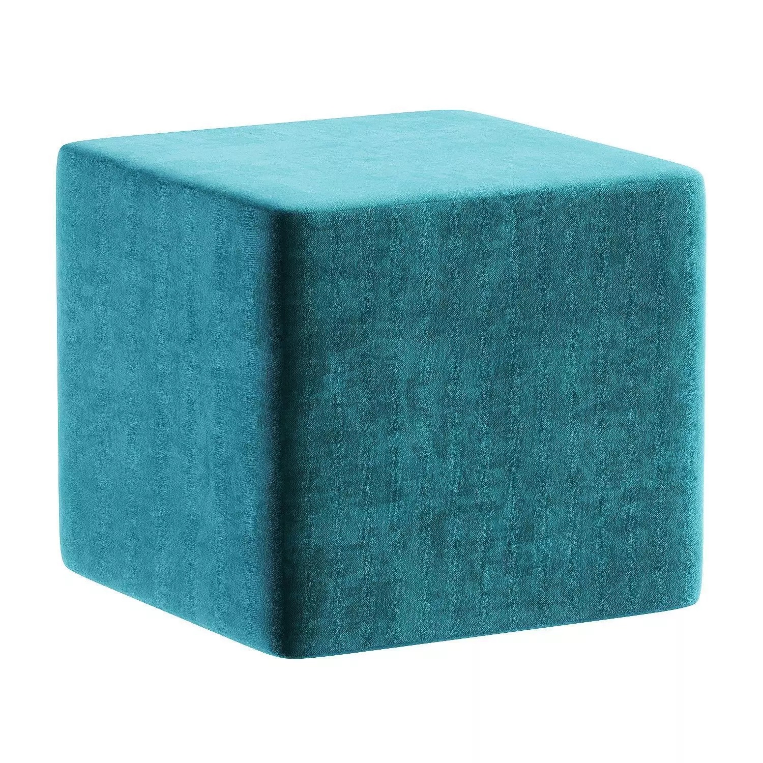 pouf white 3D model_2