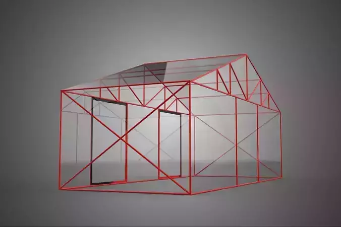 TRANSLUCENT GREENHOUSE HOTHOUSE GLASSHOUSE GARDEN FRAMEWORK FARM
