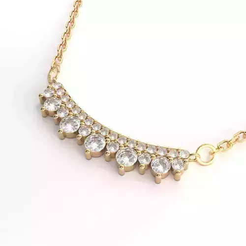 Diamond pendant 3D model for render 3Ds Max V-ray