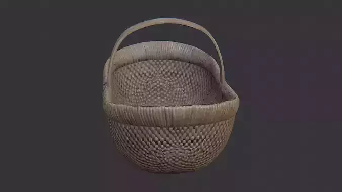 Handwoven Cob Basket with Handle for Home Decor