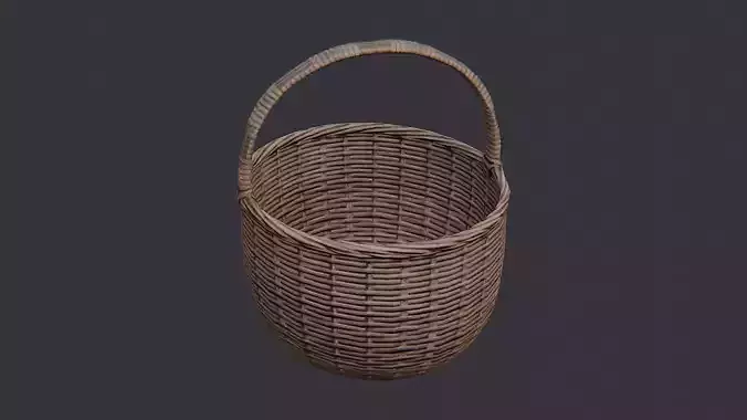 Cob Basket with Handle - Rustic Wicker Kitchenware