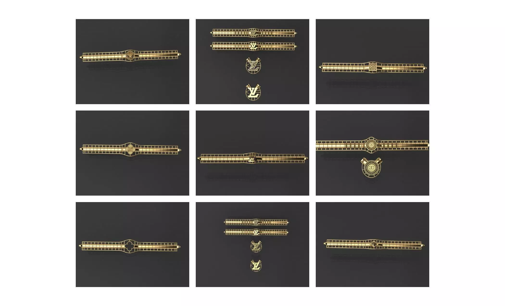 COLLECTION 750 CUBAN-LINK-CHAIN-BRACELETS- BULK  3D print model_42