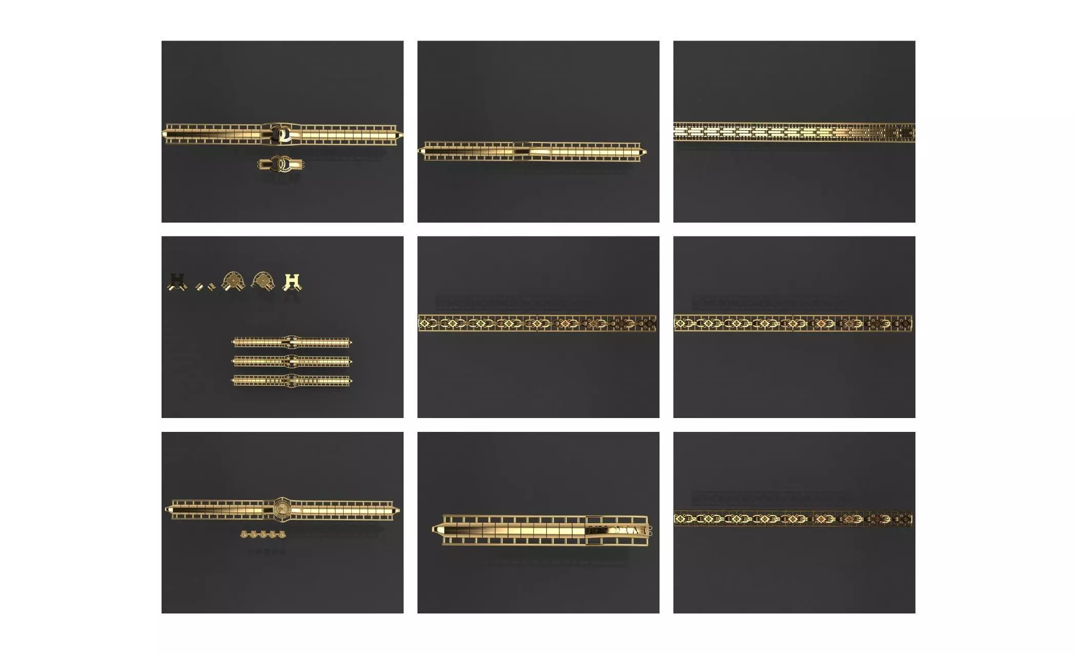 COLLECTION 750 CUBAN-LINK-CHAIN-BRACELETS- BULK  3D print model_44