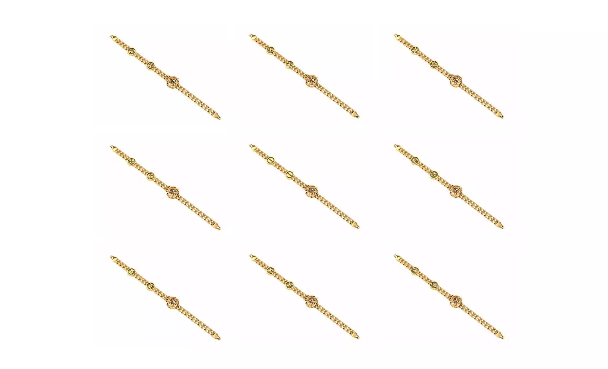 COLLECTION 750 CUBAN-LINK-CHAIN-BRACELETS- BULK  3D print model_77