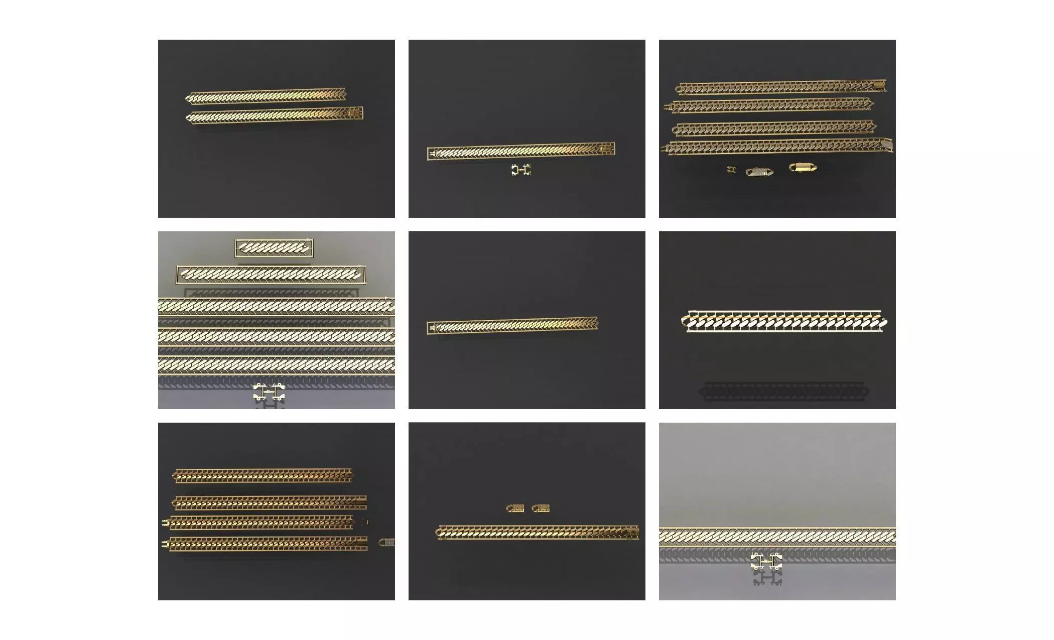 COLLECTION 750 CUBAN-LINK-CHAIN-BRACELETS- BULK  3D print model_26