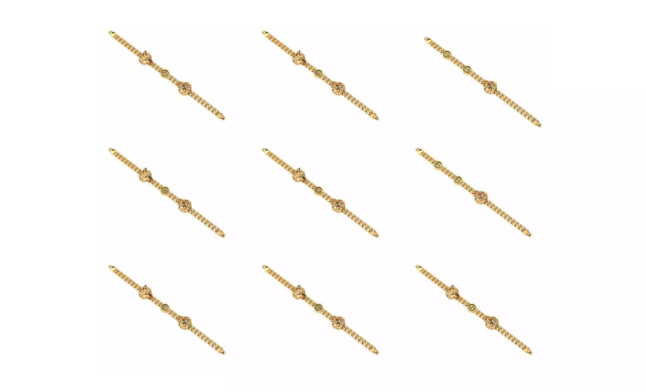 COLLECTION 750 CUBAN-LINK-CHAIN-BRACELETS- BULK  3D print model_76