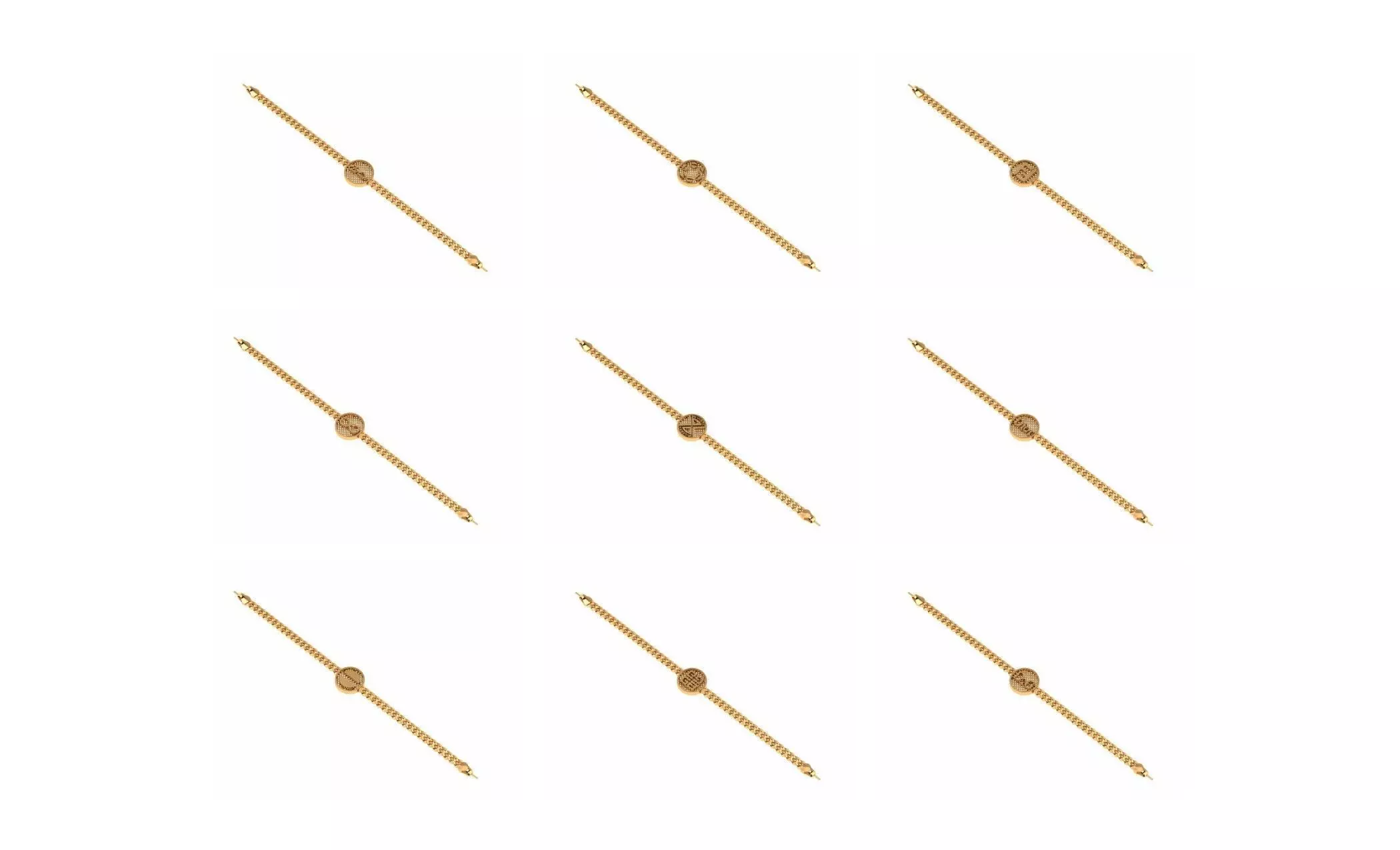 COLLECTION 750 CUBAN-LINK-CHAIN-BRACELETS- BULK  3D print model_73