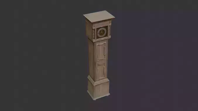 Grandfather Clock Wooden Vintage Stand