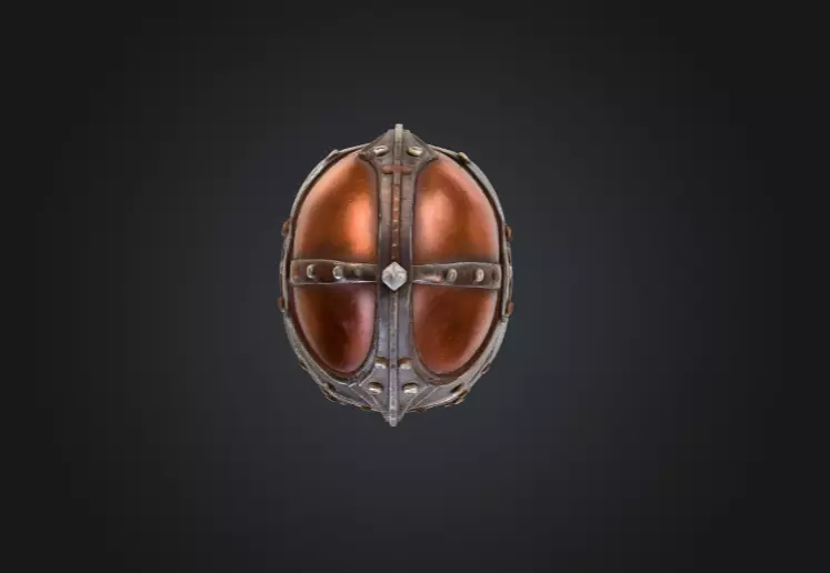 Viking Warrior Helmet Low-poly 3D model_14