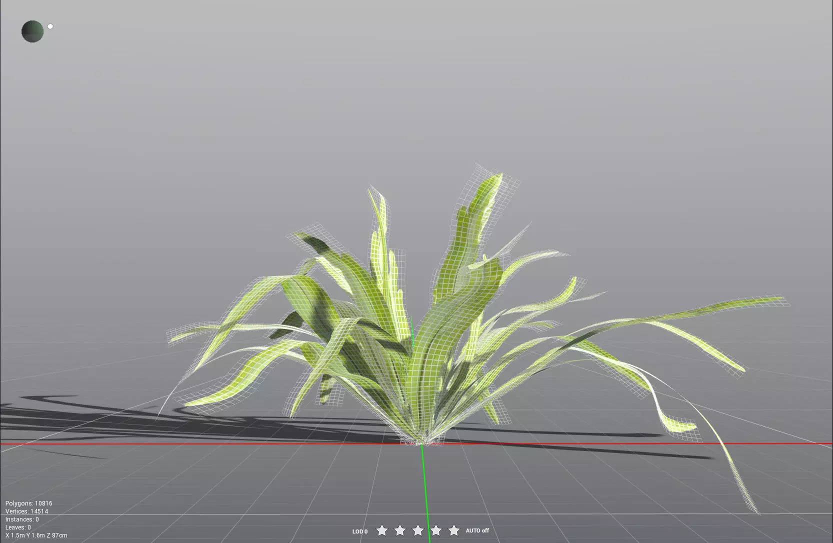 EVERYPlant Birds Nest Fern LowPoly Low-poly 3D model_32