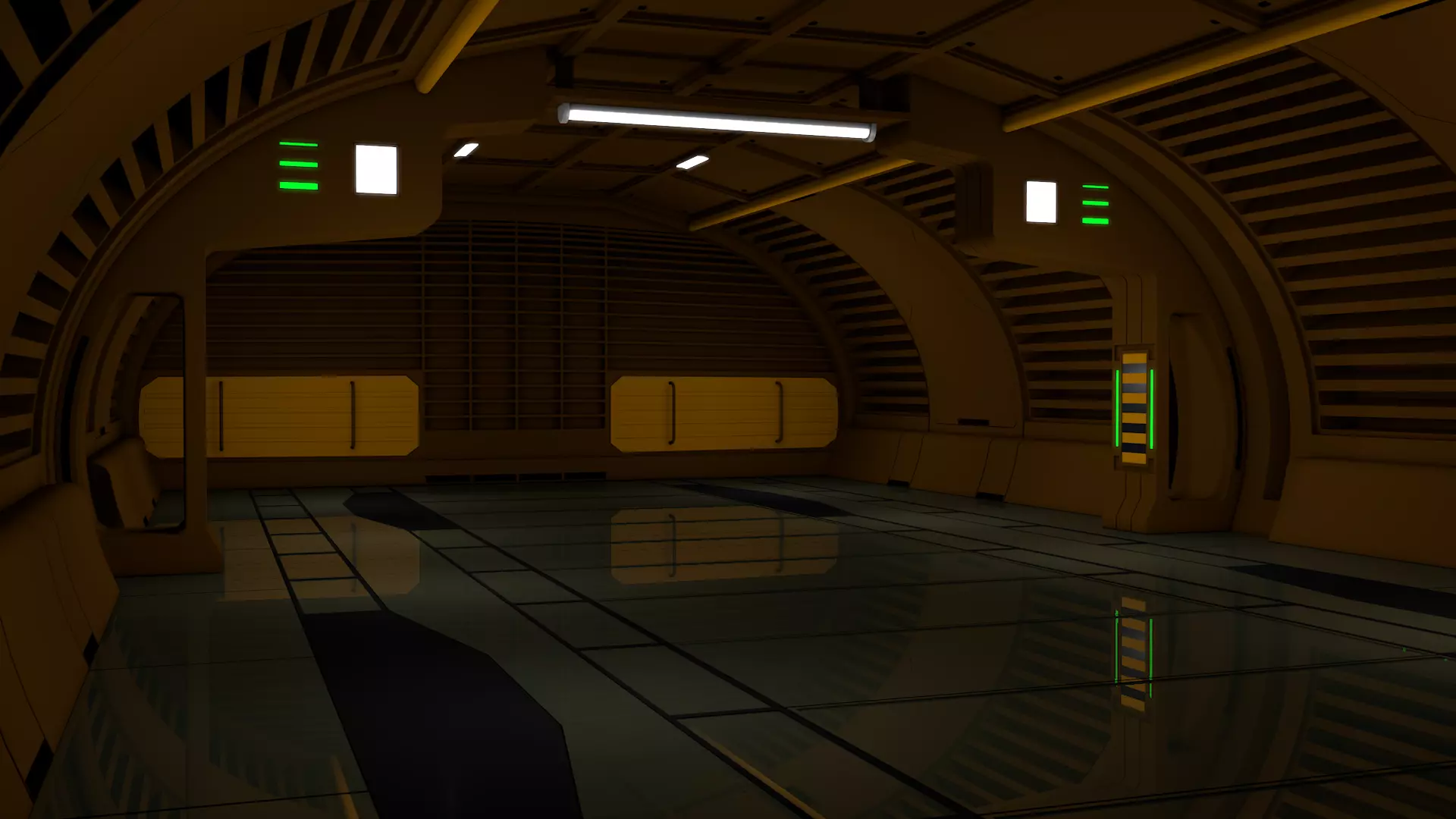 Sci Fi Interior 3D model_2