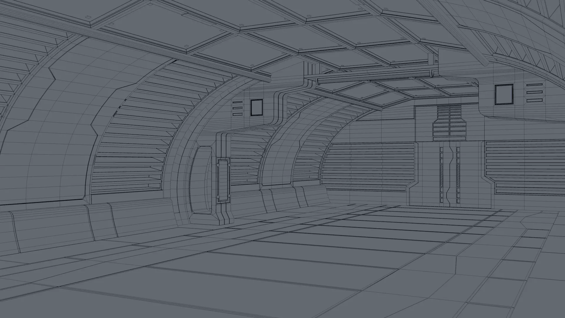 Sci Fi Interior 3D model_8