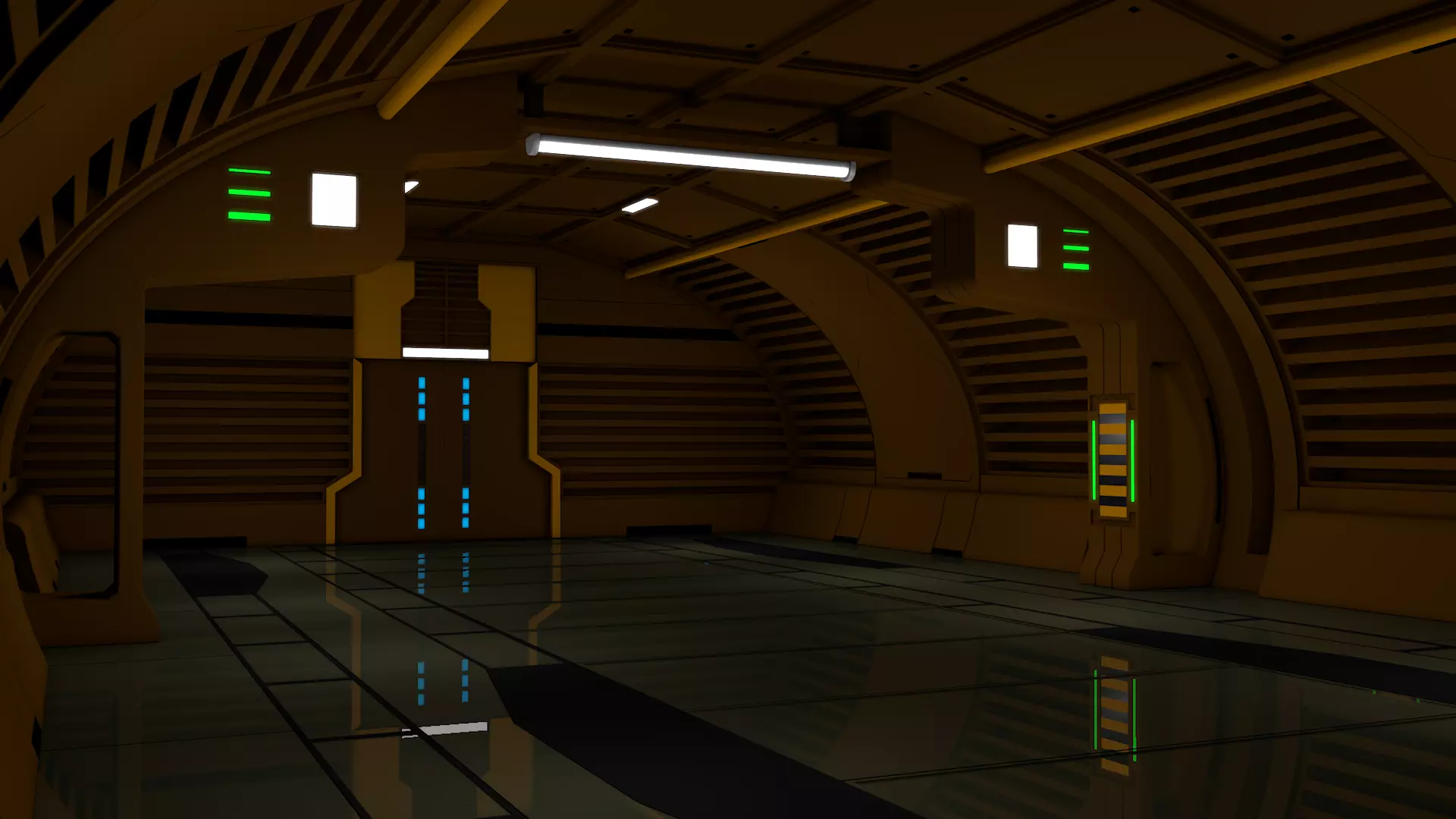 Sci Fi Interior 3D model_4