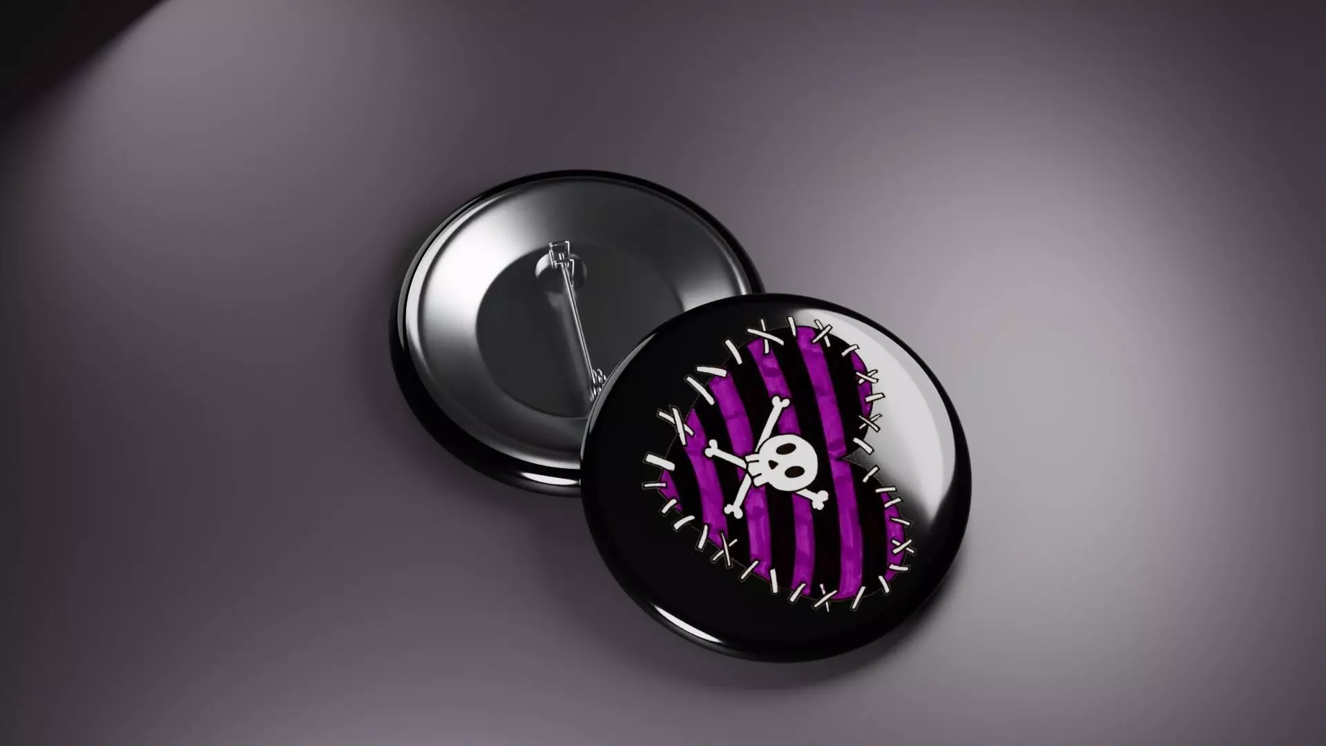 Emo Music Fashion Badges 3D print model_1