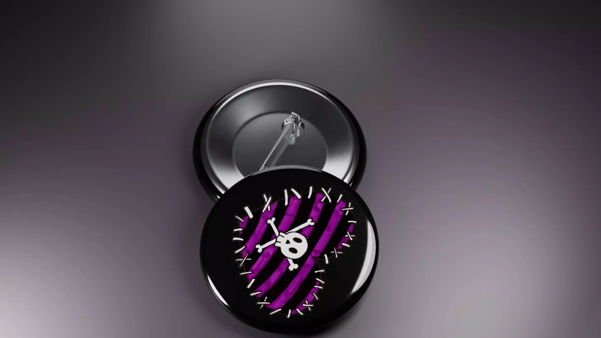 Emo Music Fashion Badges 3D print model_3