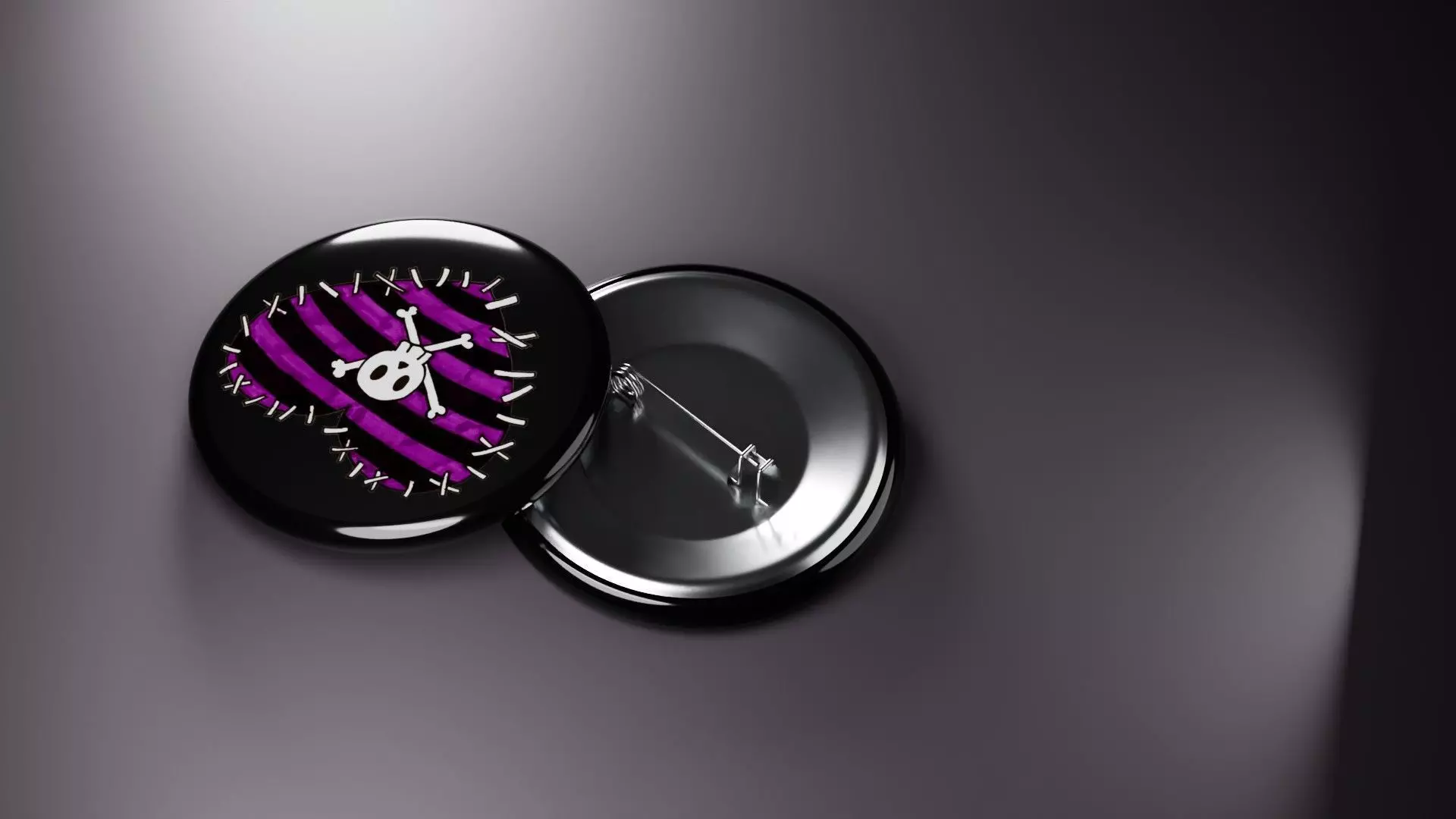 Emo Music Fashion Badges 3D print model_7