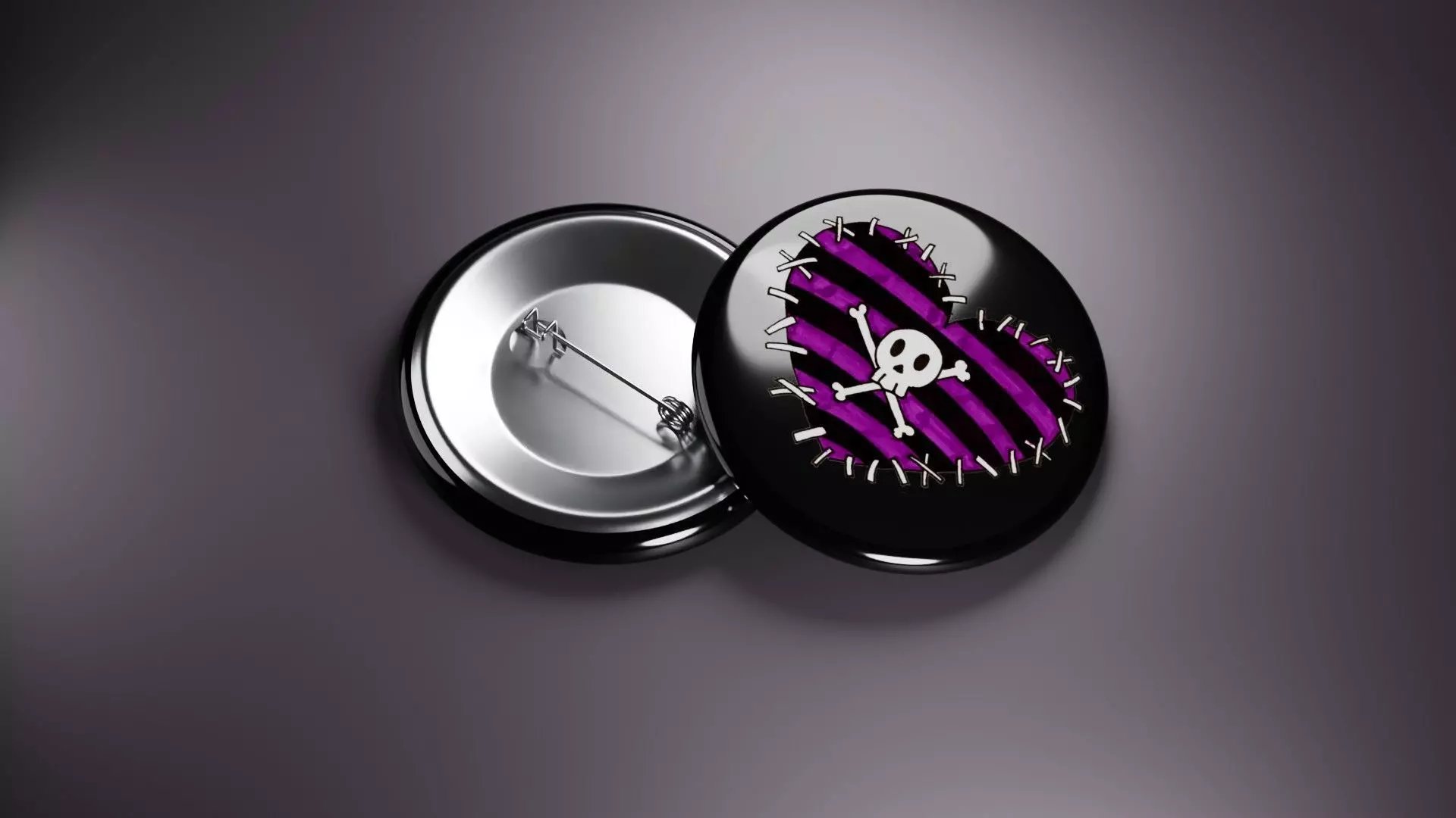 Emo Music Fashion Badges 3D print model_15