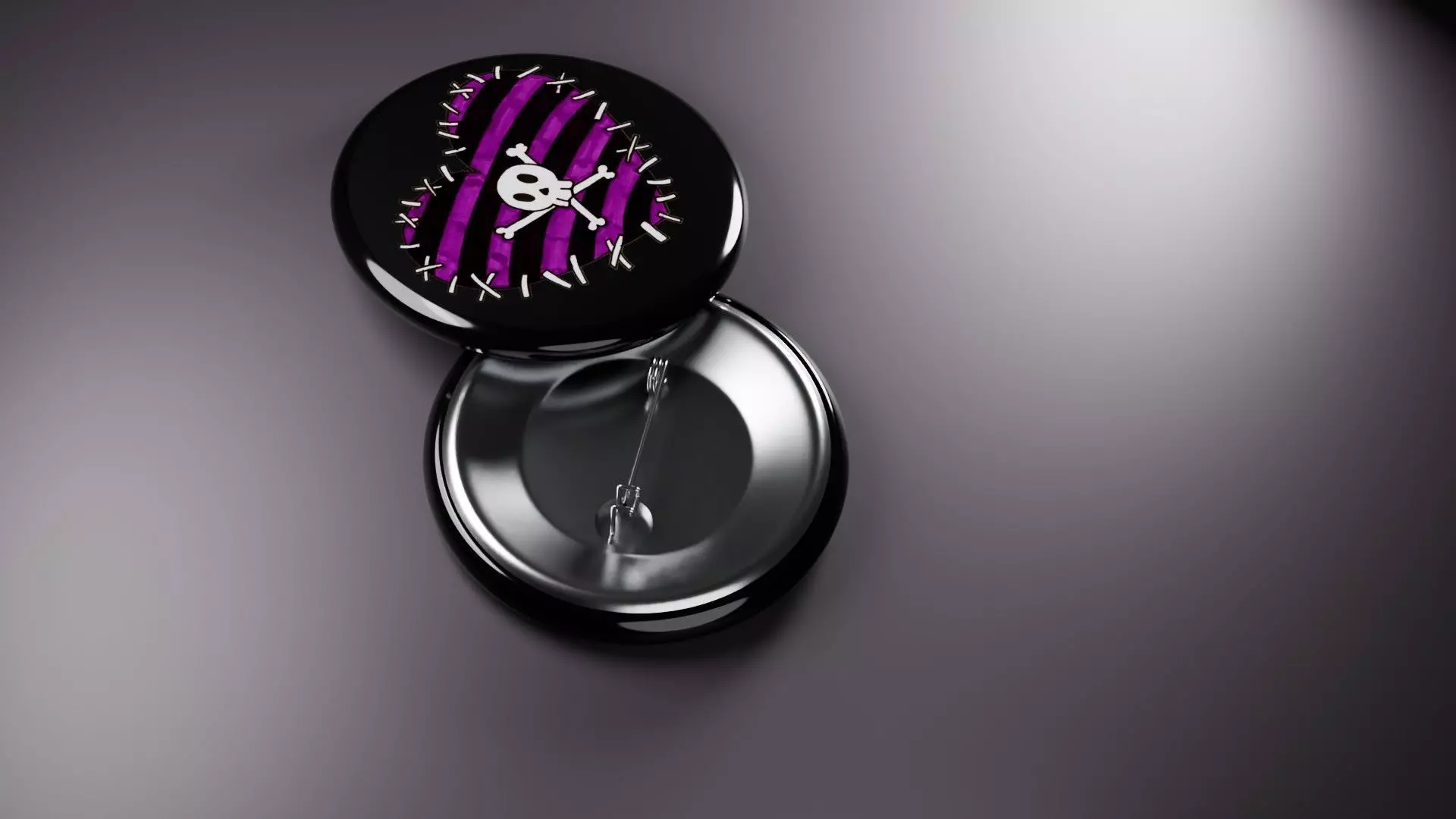 Emo Music Fashion Badges 3D print model_10